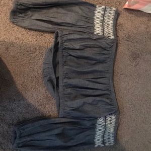 ae off the shoulder crop top